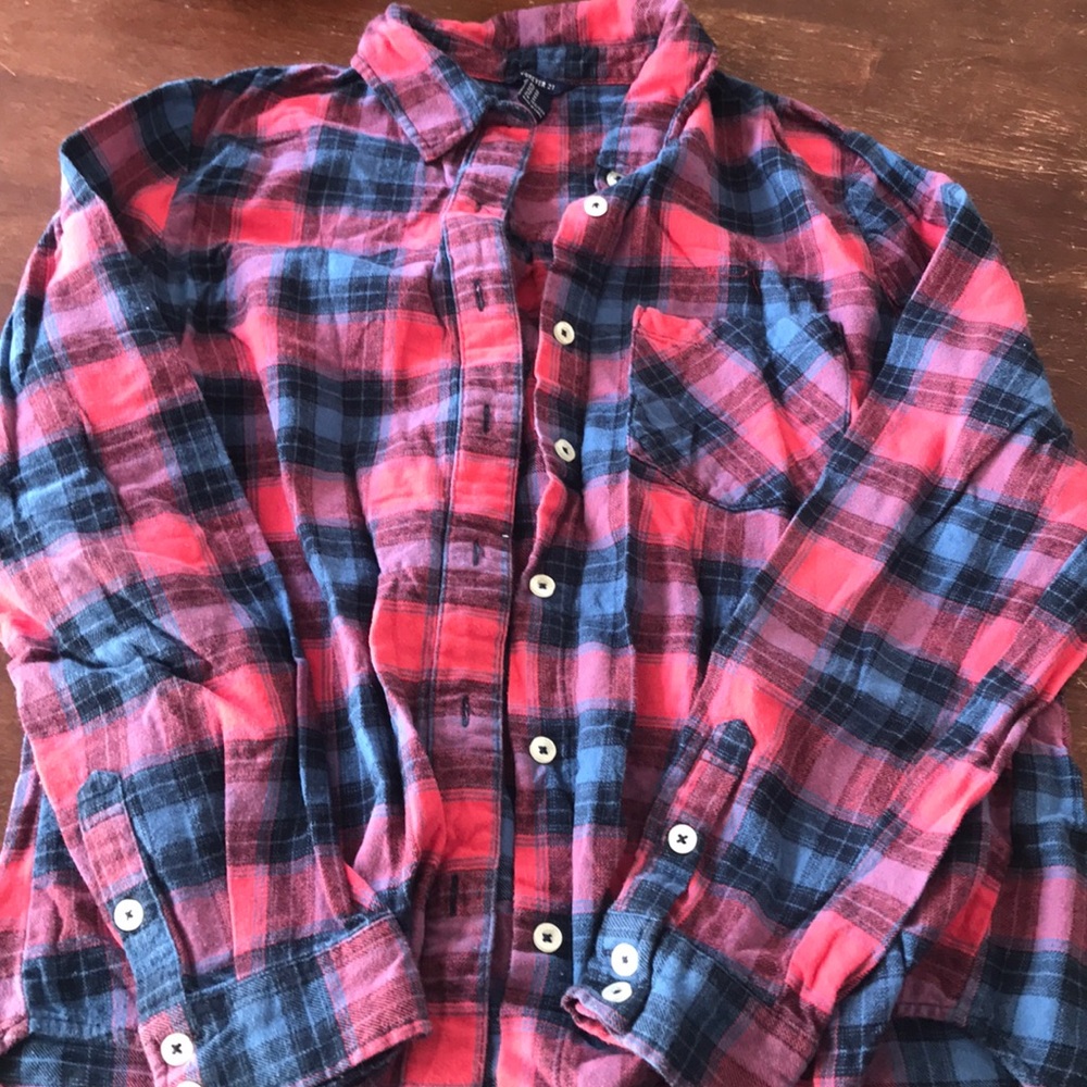 Flannel plaid shirt